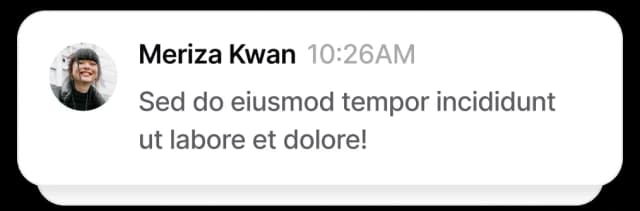 Task discussions interface